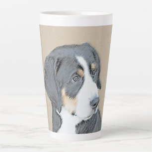 Tasse Latte Peinture de Chien de Montagne bernois - Art origin
