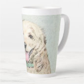 Tasse Latte Peinture de Cocker Spaniel Buff - Art original de (Angle droit)