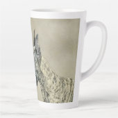 Tasse Latte Peinture de Great Dane (Brindle) - Art original de (Droite)