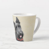 Tasse Latte Peinture écossaise Terrier - Cute Original Chien A (Angle droit)