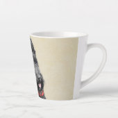 Tasse Latte Peinture écossaise Terrier - Cute Original Chien A (Droite)