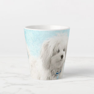 Tasse Latte Peinture en coton de Tuléar - Belle peinture origi