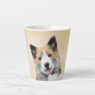 Tasse Latte Peinture islandaise pour chien de mer - Art origin