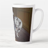 Tasse Latte Peinture Keeshond Playtime - Jolie art original ch (Droite)