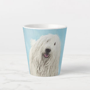 Tasse Latte Peinture Komondor - Cute Original Chien Art