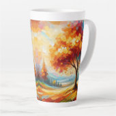 Tasse Latte Peinture Paysagère Aux Couleurs Lumineuses-96771 (Angle droit)