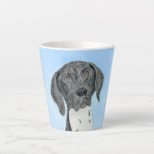 Tasse Latte Peinture pointeur germanique - Art original