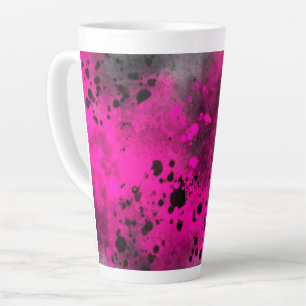 Tasse Latte Peinture rose rétro