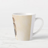 Tasse Latte Peinture Shar Pei - Cute Original Chien Art (Droite)