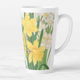 Tasse Latte Peinture sur bois de narcisse, Tanigami Kônan, 191