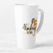 Tasse Latte Penser à vous drôle Halloween Poupée vaudou (Angle droit)