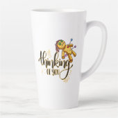 Tasse Latte Penser à vous drôle Halloween Poupée vaudou (Droite)