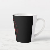 Tasse Latte Pentagramme du Diable Rouge (Droite)