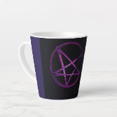 Tasse Latte pentagramme jaune (Angle gauche)