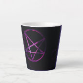 Tasse Latte pentagramme jaune (Devant)
