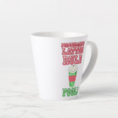 Tasse Latte Peppermint Latte Funny Mignonne Dessin Slogan (Angle droit)