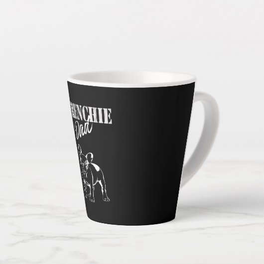 Tasse Latte père de mignonne frenchie | drôle de cadeau de bul (Angle droit)