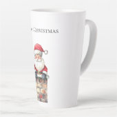 Tasse Latte Père Noël à Noël à Chimney (Angle droit)
