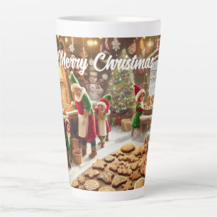Tasse Latte Père Noël Bakeshop