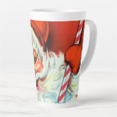 Tasse Latte Père Noël de Noël rétro (Angle droit)