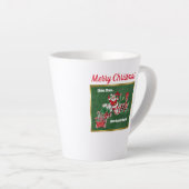 Tasse Latte Père Noël équitation Pepperment Candy Train Green  (Angle droit)
