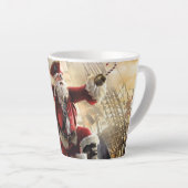 Tasse Latte Père Noël Est Un Pirate (Angle droit)