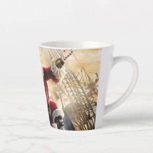 Tasse Latte Père Noël Est Un Pirate