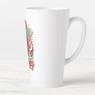Tasse Latte Père Noël Gangster Tout ce que je veux pour Noël c