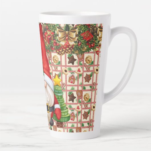 Tasse Latte Père Noël Gnome (Droite)