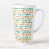 Tasse Latte Père Noël Jolly Christmas HO ! Oh ! Oh ! Vert et O (Droite)