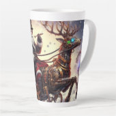 Tasse Latte Père Noël/Reindeer steampunk Noël/hiver (Angle droit)