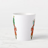 Tasse Latte Père Noël vue de devant Joyeux Noël (Devant)