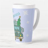 Tasse Latte Père Noël vue de devant Joyeux Noël (Angle droit)