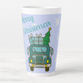 Tasse Latte Père Noël vue de devant Joyeux Noël (Devant)