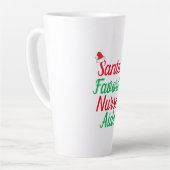 Tasse Latte Père Noël's Favorite Nurse Christmas Appréciation (Angle gauche)