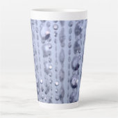 Tasse Latte Perles bleues brillantes (Devant)