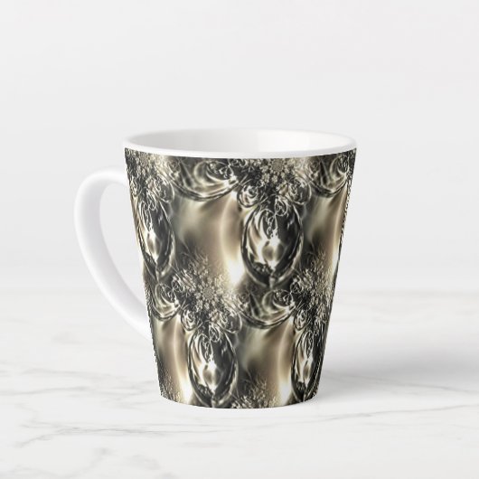 Tasse Latte Perles dorées (Angle gauche)