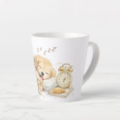 Tasse Latte perro durmiendo (Angle droit)