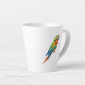 Tasse Latte Perroquet (Angle droit)