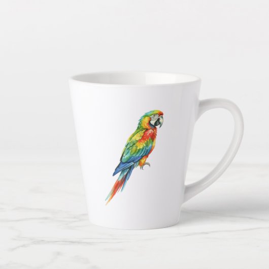 Tasse Latte Perroquet (Droite)