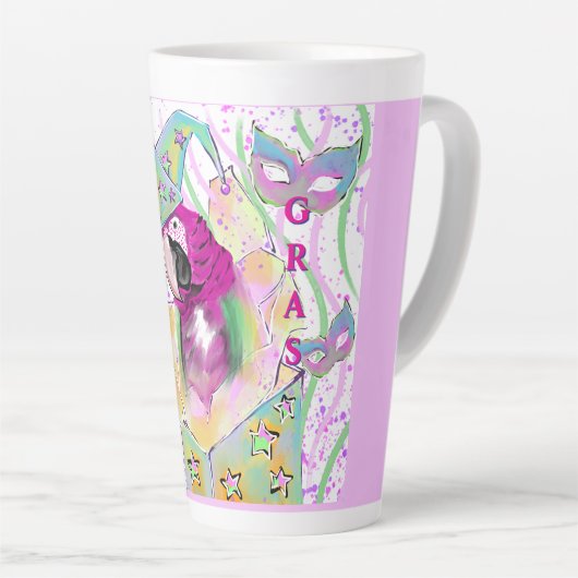 Tasse Latte Perroquet (Angle droit)