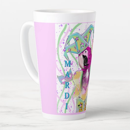 Tasse Latte Perroquet (Angle gauche)