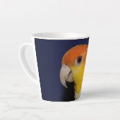 Tasse Latte Perroquet caïque coloré (Angle gauche)