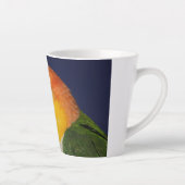 Tasse Latte Perroquet caïque coloré (Droite)