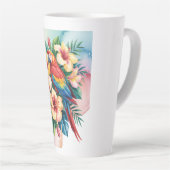 Tasse Latte Perroquet exotique (Angle droit)