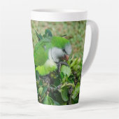 Tasse Latte Perroquet vert (Angle droit)