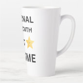 Tasse Latte Personal growth is not a crime hat (Droite)