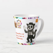 Tasse Latte Personalise: Marcel, civet mime (Angle droit)