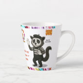 Tasse Latte Personalise: Marcel, civet mime (Droite)