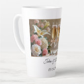 Tasse Latte Personalised Bridal Mug- Cheers to Love (Angle gauche)